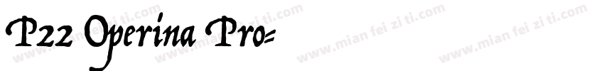 P22 Operina Pro字体转换